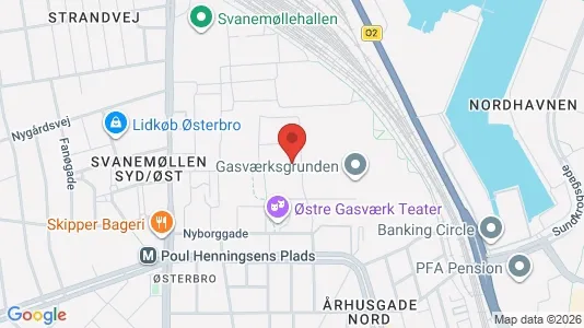 Apartments for rent i Østerbro - kort over placeringen