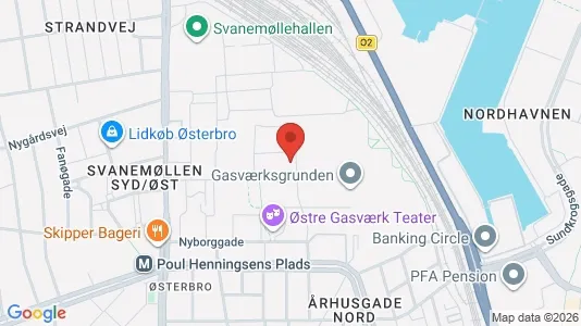 Apartments for rent i Østerbro - kort over placeringen