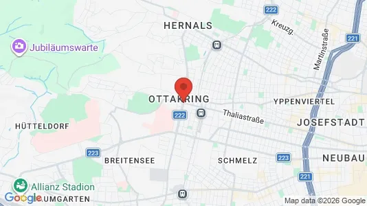 Apartments for rent i Wien Ottakring - kort over placeringen