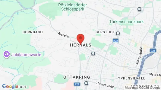 Apartments for rent i Vienna Hernals - kort over placeringen