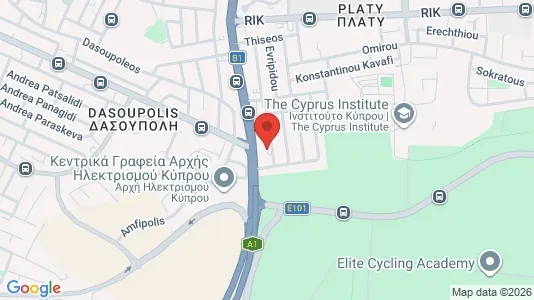 Apartments for rent i Nicosia Aglantzia - kort over placeringen