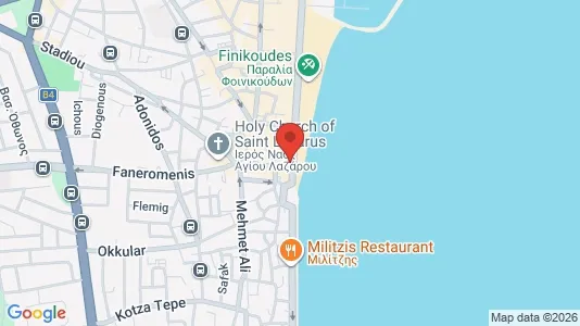Apartments for rent i Larnaca - kort over placeringen