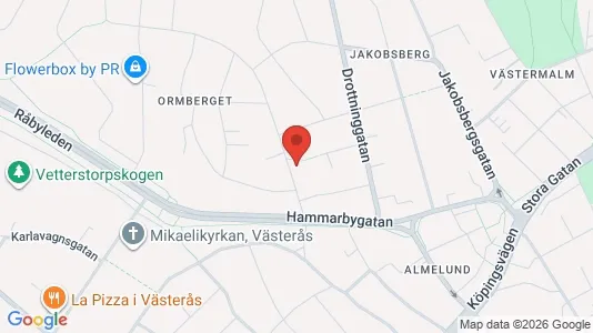 Apartments for rent i Västerås - kort over placeringen