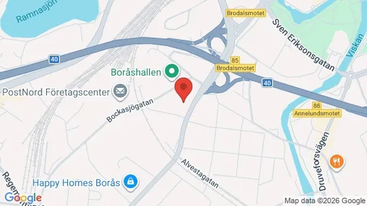 Apartments for rent i Borås - kort over placeringen