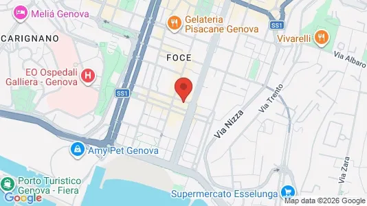 Apartments for rent i Genoa - kort over placeringen