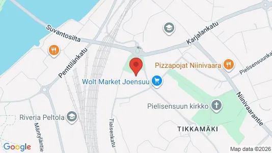 Apartments for rent i Joensuu - kort over placeringen