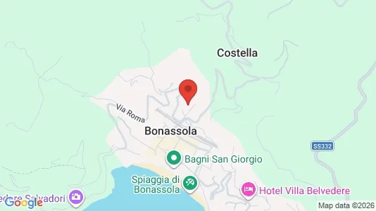 Apartments for rent i Bonassola - kort over placeringen
