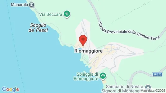 Apartments for rent i Riomaggiore - kort over placeringen