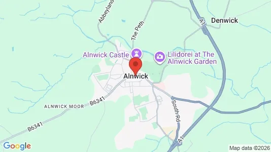 Apartments for rent i Alnwick - Northumberland - kort over placeringen