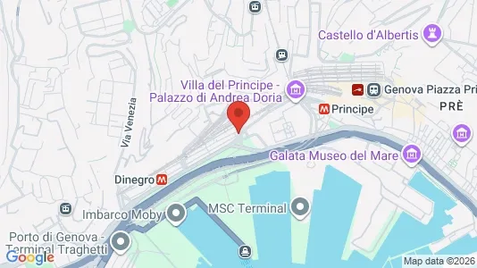 Apartments for rent i Genoa - kort over placeringen