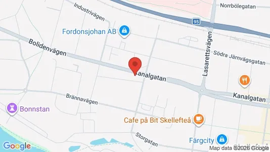 Apartments for rent i Skellefteå - kort over placeringen