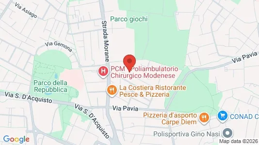 Rooms for rent i Modena - kort over placeringen