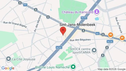 Apartments for rent i Brussels Sint-Jans-Molenbeek - kort over placeringen