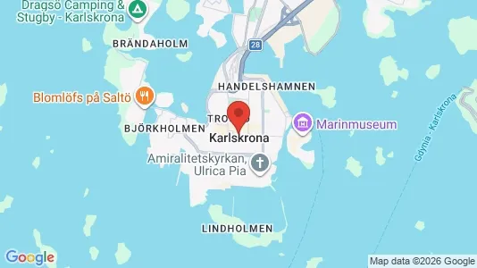 Apartments for rent i Karlskrona - kort over placeringen