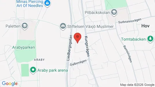 Apartments for rent i Växjö - kort over placeringen