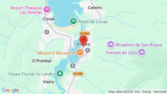 Houses for rent i Viveiro - kort over placeringen