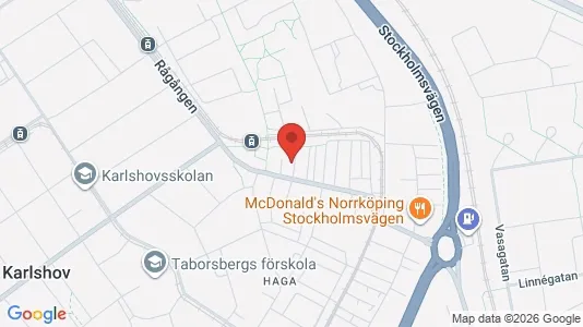 Apartments for rent i Norrköping - kort over placeringen