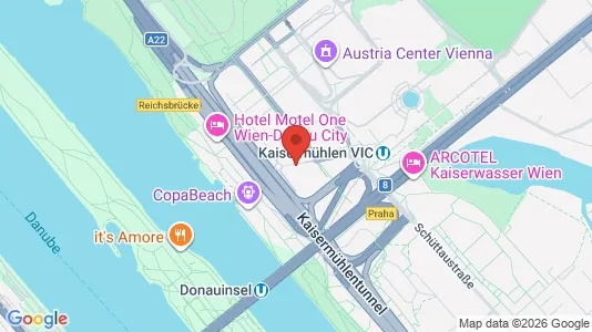 Apartments for rent i Vienna Donaustadt - kort over placeringen