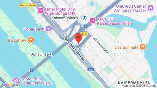 Apartments for rent i Vienna Donaustadt - kort over placeringen