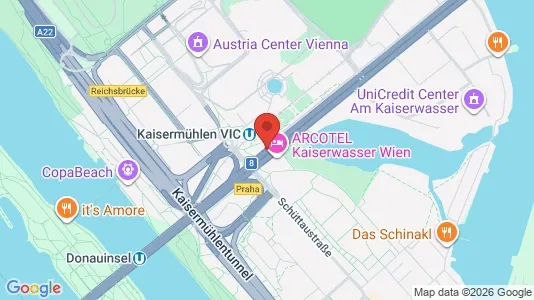 Apartments for rent i Vienna Donaustadt - kort over placeringen