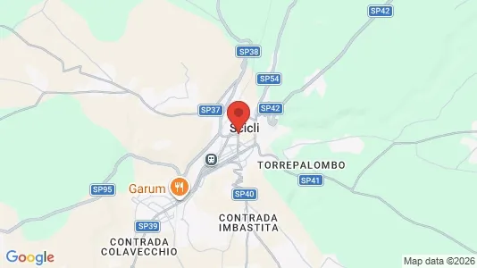 Apartments for rent i Scicli - kort over placeringen