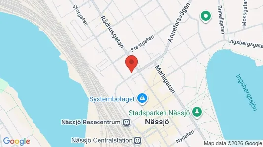 Apartments for rent i Nässjö - kort over placeringen