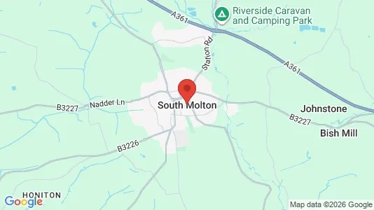 Houses for rent i South Molton - Devon - kort over placeringen