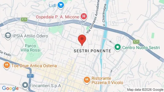 Apartments for rent i Genoa - kort over placeringen