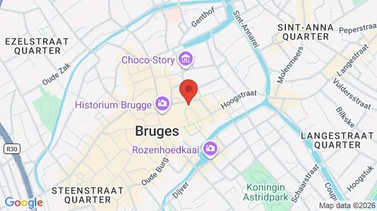 Apartments for rent i Brugge - kort over placeringen