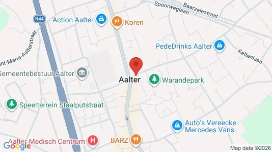 Apartments for rent i Aalter - kort over placeringen