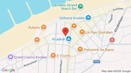 Apartments for rent i Knokke-Heist - kort over placeringen