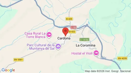 Houses for rent i Cardona - kort over placeringen