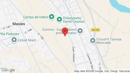 Apartments for rent i Moncada - kort over placeringen