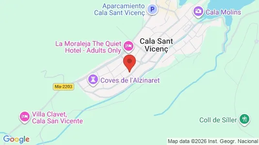 Apartments for rent i Pollença - kort over placeringen