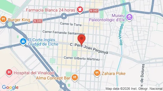 Apartments for rent i Elche/Elx - kort over placeringen