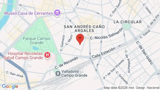 Apartments for rent i Valladolid - kort over placeringen