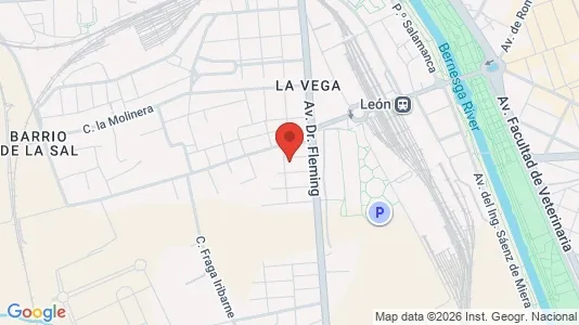 Apartments for rent i León - kort over placeringen