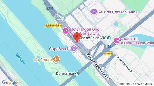 Apartments for rent i Vienna Donaustadt - kort over placeringen