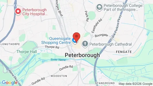Houses for rent i Peterborough - Cambridgeshire - kort over placeringen