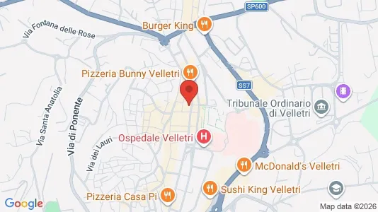 Apartments for rent i Velletri - kort over placeringen