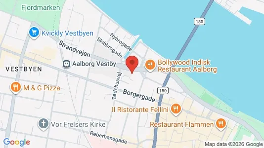 Apartments for rent i Aalborg Center - kort over placeringen