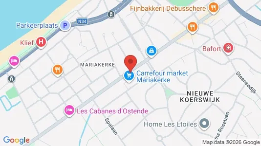 Apartments for rent i Oostende - kort over placeringen