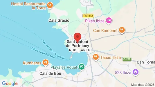 Apartments for rent in Sant Antoni de Portmany - Photo from Google Street View