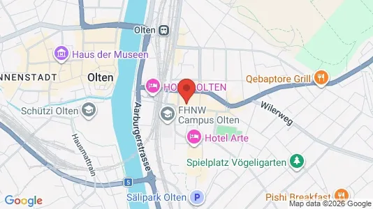 Apartments for rent i Olten - kort over placeringen