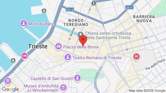 Apartments for rent i Trieste - kort over placeringen