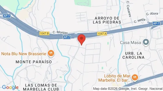 Apartments for rent i Marbella - kort over placeringen