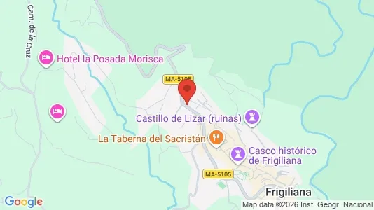 Apartments for rent i Frigiliana - kort over placeringen