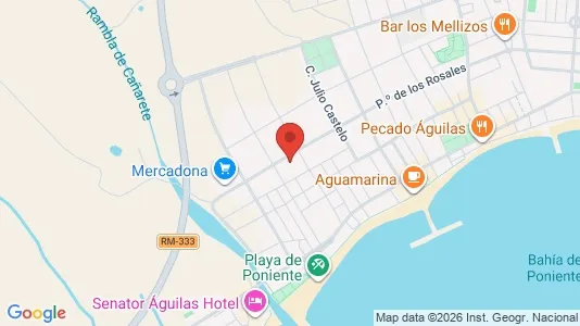 Apartments for rent i Águilas - kort over placeringen