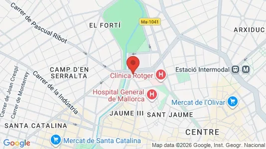 Apartments for rent i Palma de Mallorca - kort over placeringen