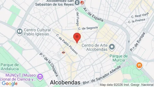 Apartments for rent i Alcobendas - kort over placeringen